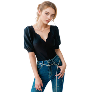 Open image in slideshow, Céline Puff Bodysuit
