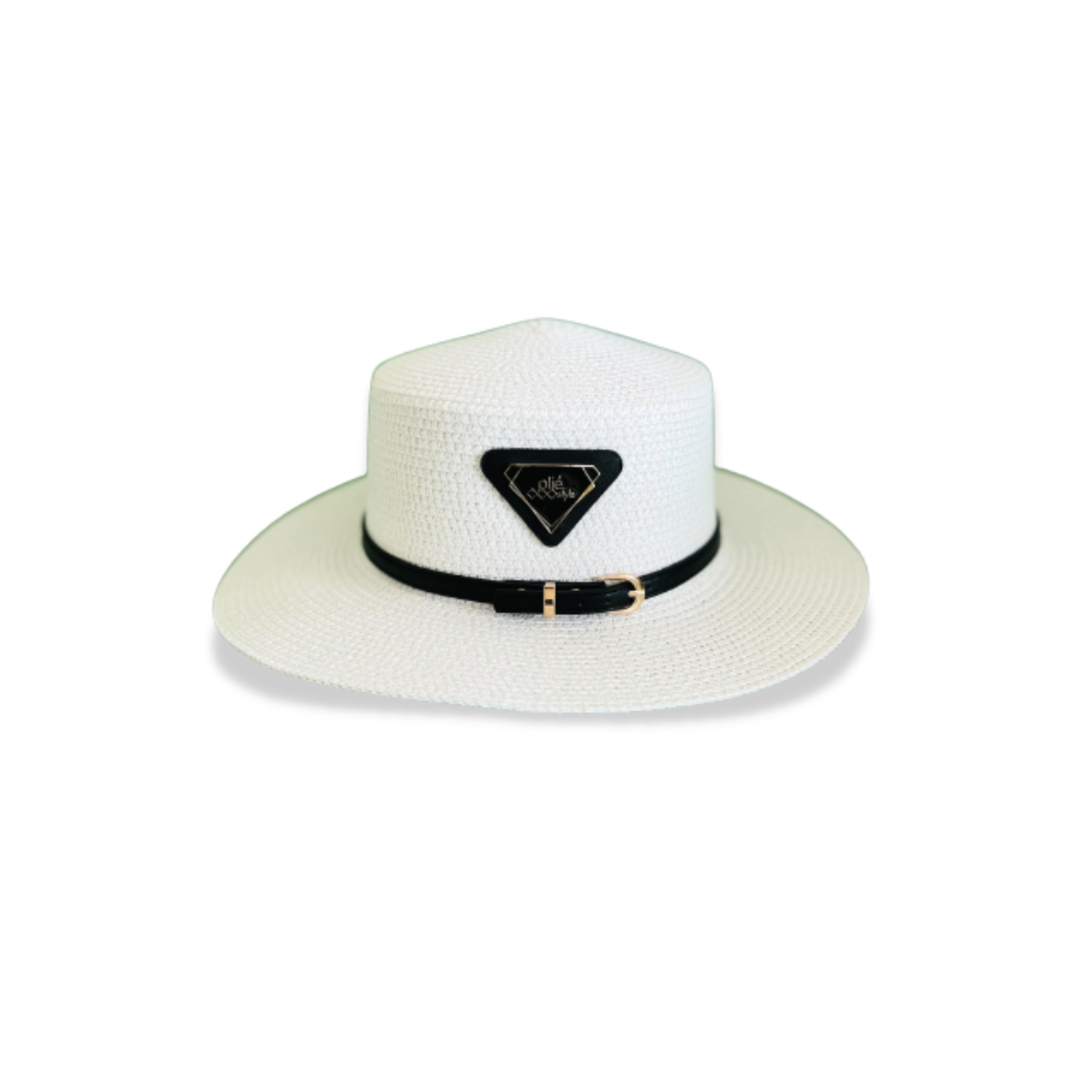 Faustine White Summer Hat